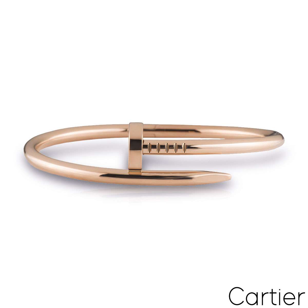 Cartier Rose Gold Plain Juste Un Clou Bracelet Size18 B6048118